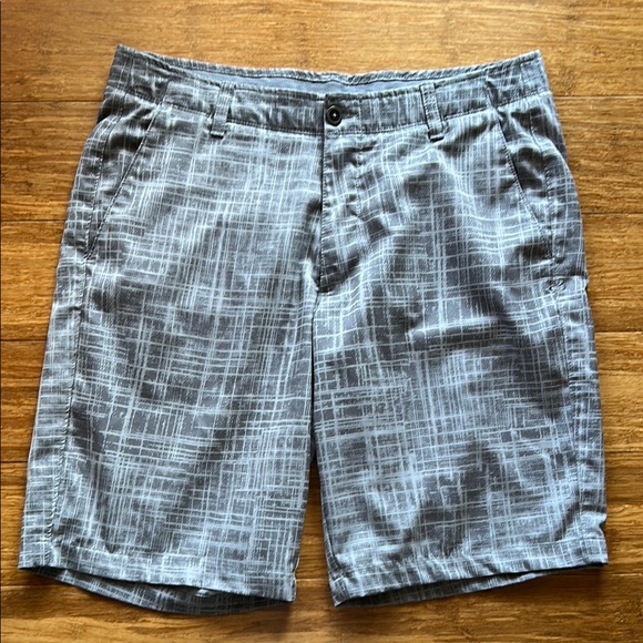 Under Armour Other - Men’s Under Armour UA Golf  Plaid Gray Shorts size 36